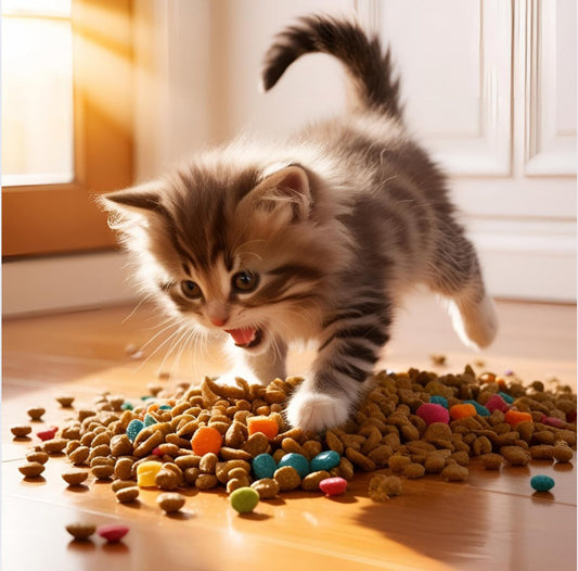 🍲🐕Pourquoi votre chat joue-t-il avec sa nourriture ?