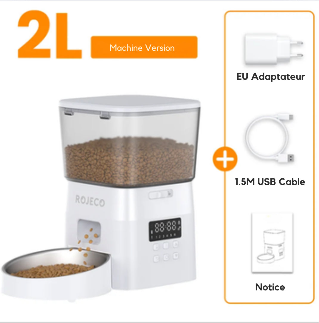 Distributeur automatique de croquettes pour chat