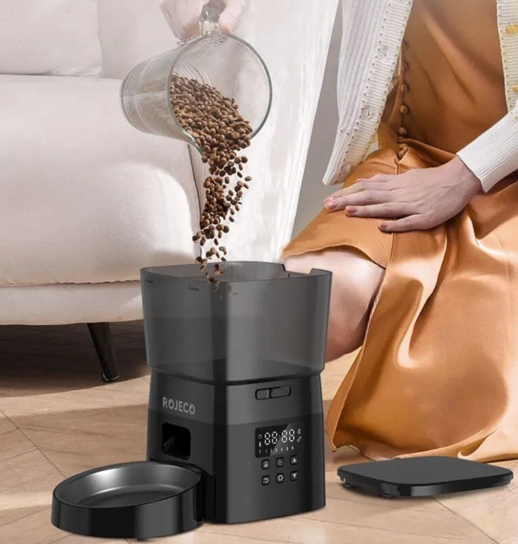 Distributeur automatique de croquettes pour chat