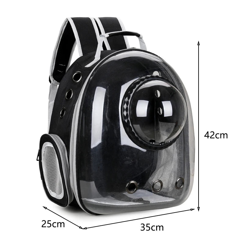 Sac à dos transparent pour chat