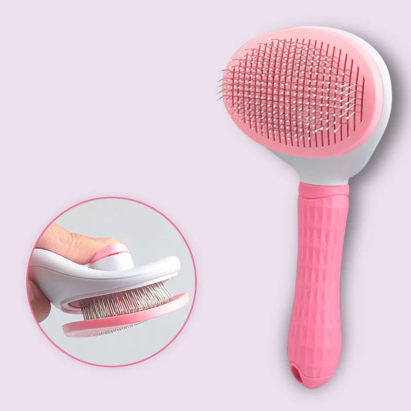 Brosse avec un système démêlant