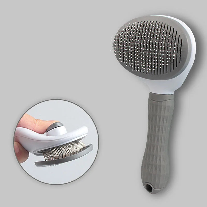 Brosse avec un système démêlant