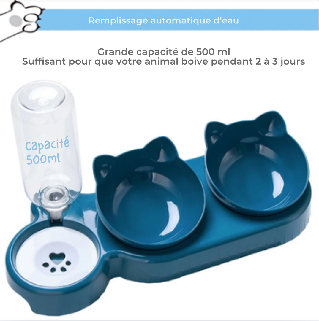 Gamelle 3 en 1 pour Chat