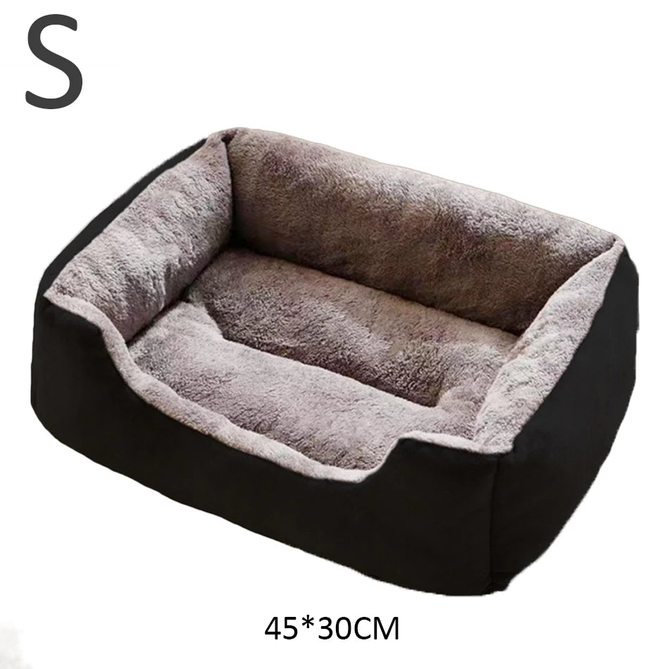 Lit douillet en peluche pour chat