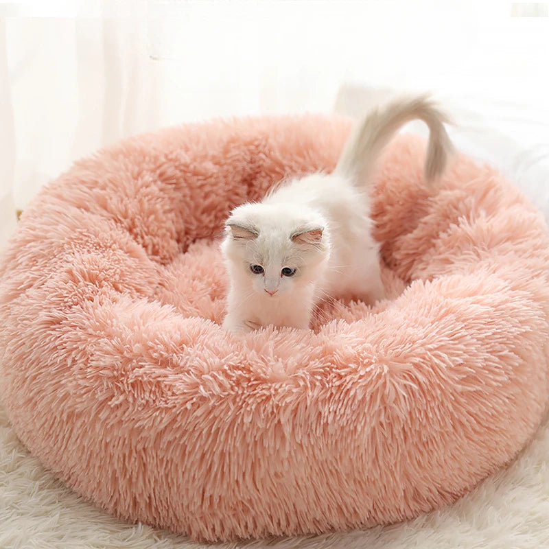 Nid douillet en peluche pour chat