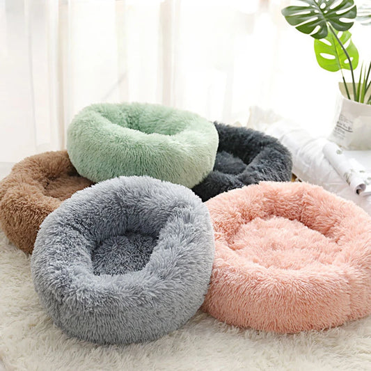 Nid douillet en peluche pour chat