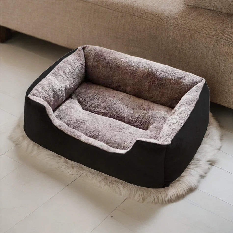 Lit douillet en peluche pour chat