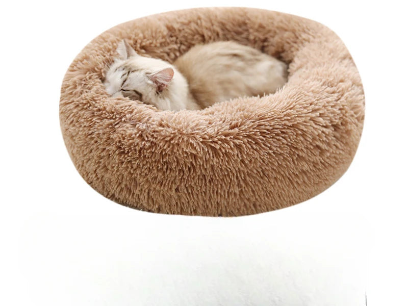 Nid douillet en peluche pour chat