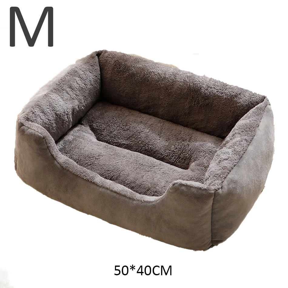 Lit douillet en peluche pour chat