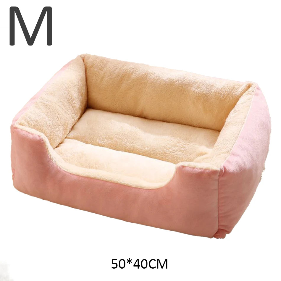 Lit douillet en peluche pour chat