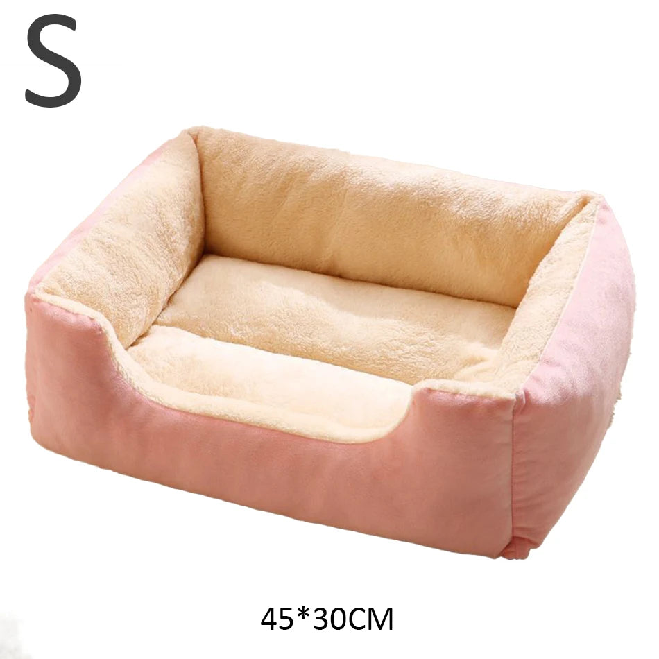 Lit douillet en peluche pour chat