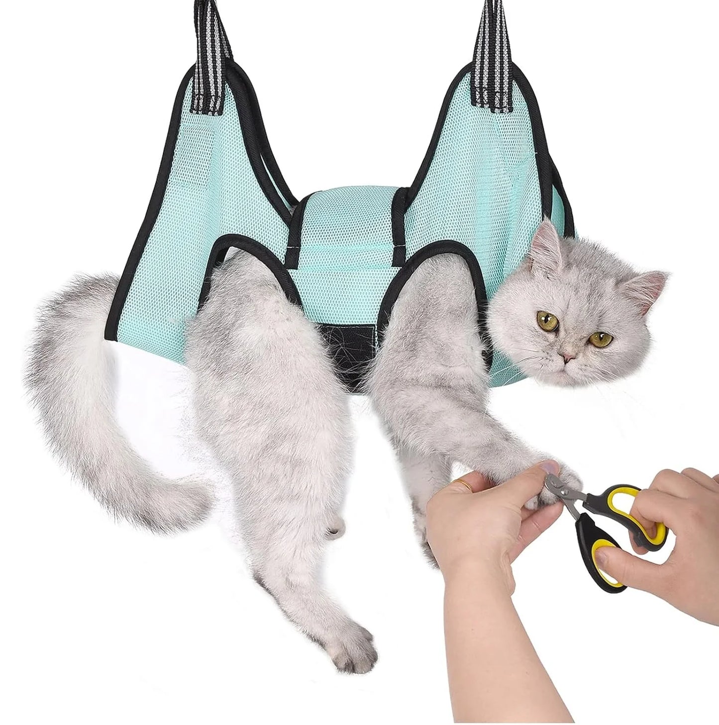 Hamac de toilettage pour chat