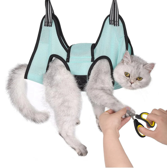 Hamac de toilettage pour chat