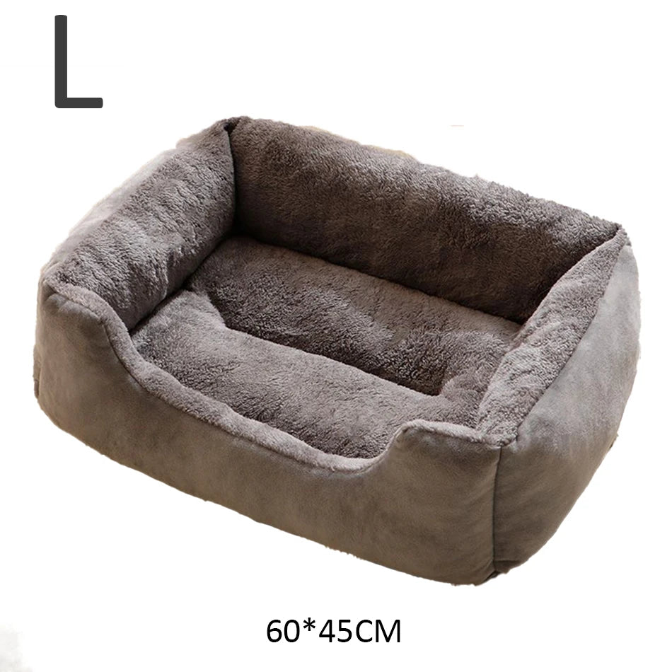 Lit douillet en peluche pour chat