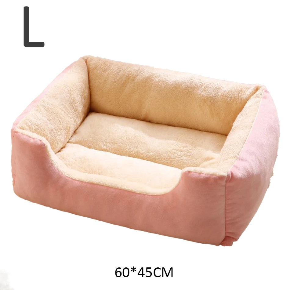 Lit douillet en peluche pour chat